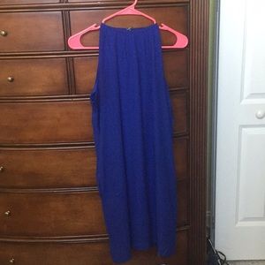 Royal Blue/ Navy High Neck Dress with POCKETS!